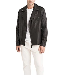 Velez Women's Capri Leather Semi-Fitted Biker Jacket