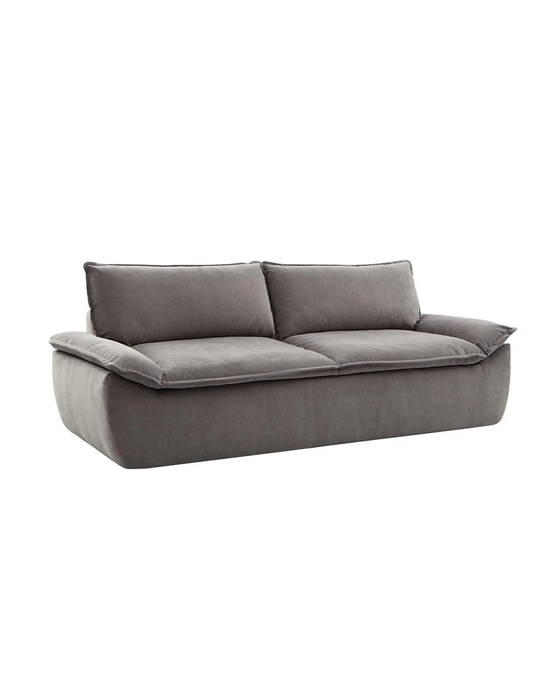 Hulala Home Enrique Modern 90"W Oversized Compressed High-density Foam Sofa and No Assembly Needed