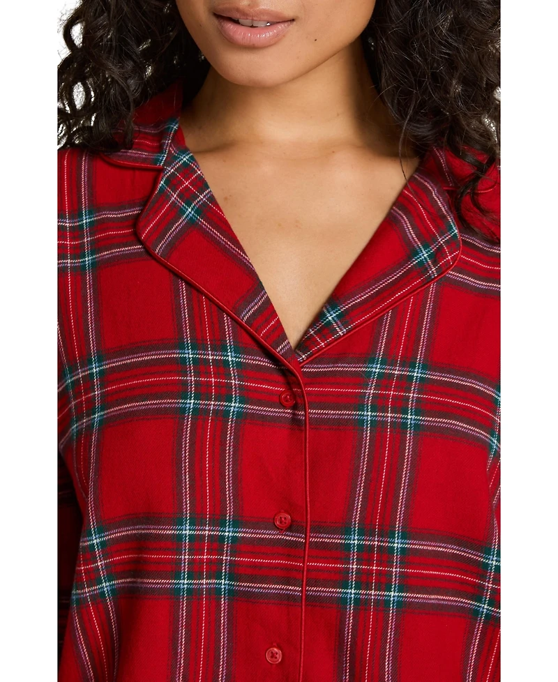 Hunkemoller Women's Flannel Pyjama Top