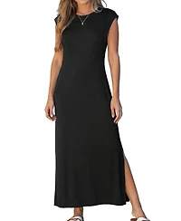 Cupshe Women's Climb the Ladder Black Maxi Beach Dress