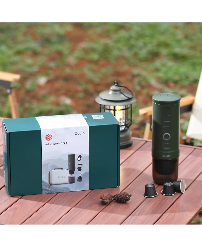 OutIn Nano Traveler Espresso Gift Set (Forest Green)