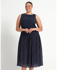 Estelle Plus Jaylee Pleated Midi Dress