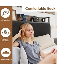 gaomon Easy Assembly Twin- Size Bed Frame Space Saving, for Living Room