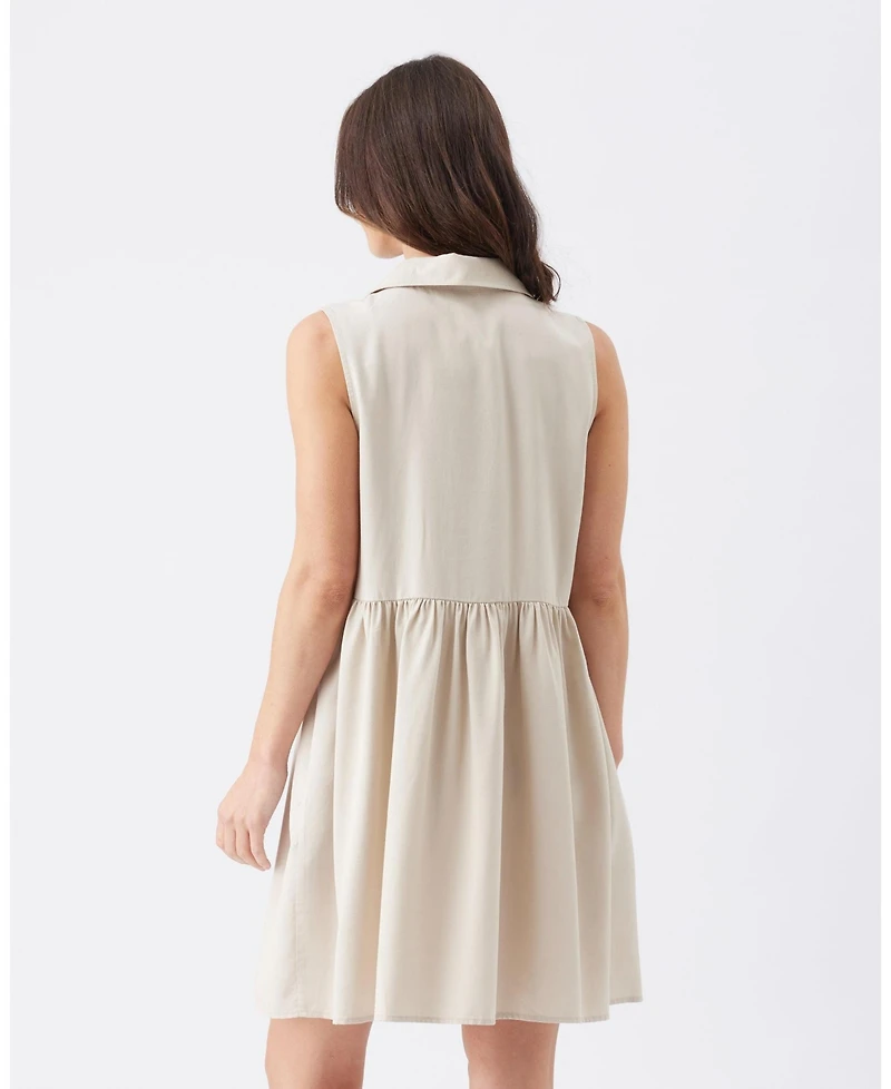 Ripe Maternity Chloe Tencel Dress Sand