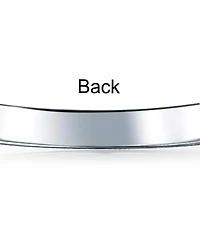 Bling Jewelry Id Identification Bracelet 6.5 Mm Figaro Chain Link .925 Sterling Silver Made Italy