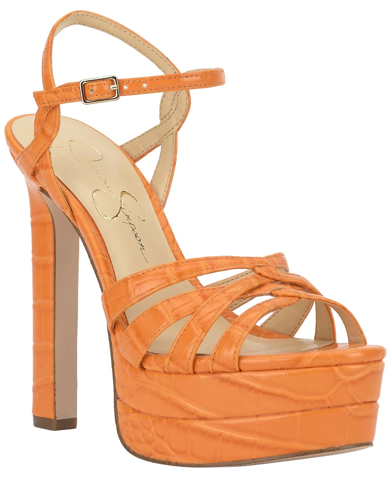 Jessica Simpson Women's Itzari Strappy High-Heel Platform Sandals