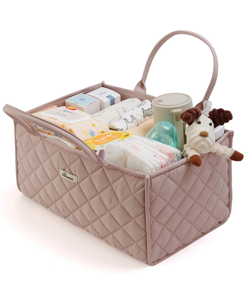 Sunveno Quilted Diaper Caddy Organizer