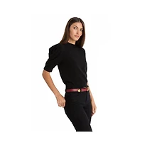The Noli Shop Women's Sylvie Knit Top - Black