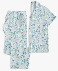 Charter Club Women's Printed Short-Sleeve Pajama Set, Macy's Exclusive