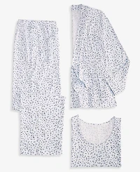 Charter Club Women's 3-Pc. Cotton Pajama Set, Macy's Exclusive