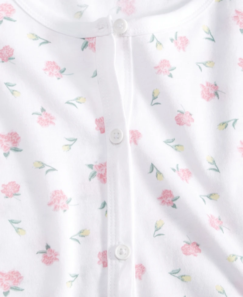 Charter Club Women's 2-Pc. Cotton Printed Cropped Pajamas Set, Created for Macy's