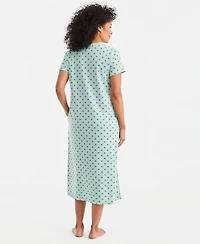 Charter Club Women's Cotton Short-Sleeve Nightgown