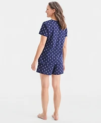 Charter Club Women's Short-Sleeve Pajamas Set, Created for Macy's