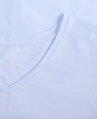 Charter Club Women's Solid V-Neck Short-Sleeve Sleepwear Top, Created for Macy's