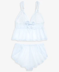 I.n.c International Concepts Women's Dot Mesh Tank and Shorts Set, Macy's Exclusive