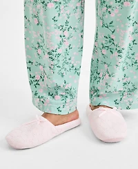 Charter Club Women's Eyelet Round-Toe Slippers, Macy's Exclusive
