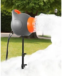 Mecale 115W Party Foam Machine, Portable Foam Cannon with Tripod Stand, Powerful Foam Maker for Backyard, Pool & Outdoor Events, Grey/Orange