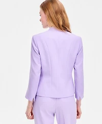 Kasper Women's Seamed Buckle-Trim Cardigan