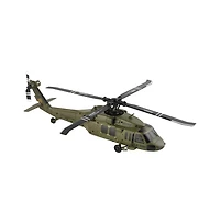Bruce & Shark Uh-60L Black Hawk Rc Helicopter, 2.4G 4-Channel with Brushless Motor & 6-Axis Auto Hover