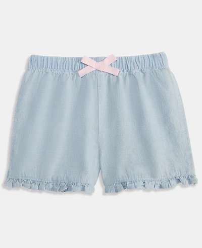 First Impressions Baby Girls' 3M-24M Mix and Match Ruffled Chambray Shorts, Macy's Exclusive