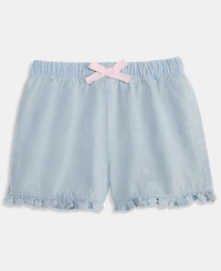 First Impressions Baby Girls' 3M-24M Mix and Match Ruffled Chambray Shorts, Macy's Exclusive