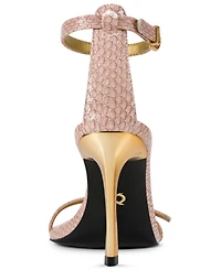 Donna Karan New York Women's Pryce Buckle Ankle-Strap Dress Sandals