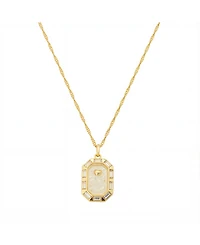 Unwritten Cubic Zirconia Gold Plated Shaker Pendant Necklace