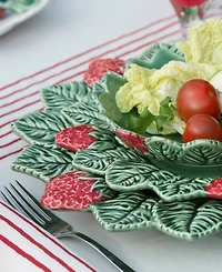 Bordallo Pinheiro Strawberries 9.3" Round Bowl