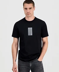 Karl Lagerfeld Paris Men's Studded Logo Crewneck T-Shirt