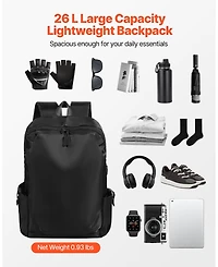 Mecale 26L Lightweight Travel Hiking Backpack, Water-Resistant, Usb Charging Port, Anti-Theft Pocket,Laptop