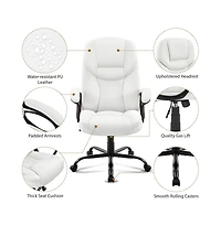 Yaheetech Faux Leather Executive Office Chair Computer Desk Chair