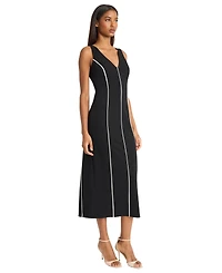 Donna Morgan Women's V-Neck Midi Dress