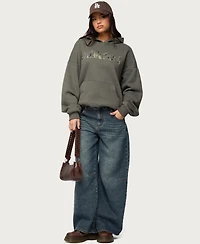 Edikted Women's Camo Cutie Oversized Hoodie