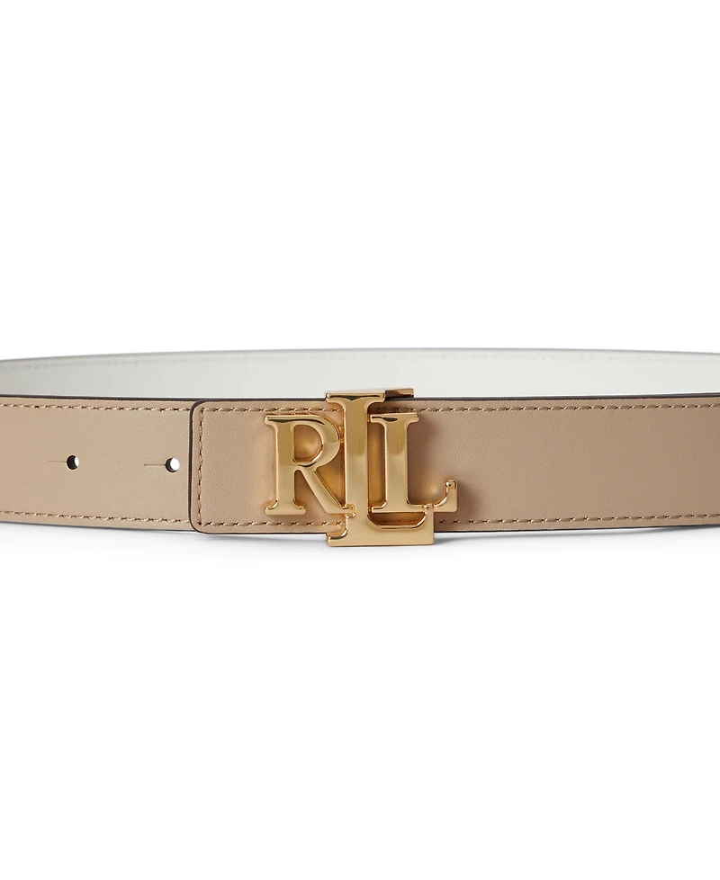 Lauren Ralph Lauren Logo Reversible Leather Belt