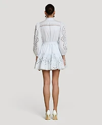 Avec Les Filles Women's Eyelet Shirtdress