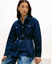 Tommy Hilfiger Women's Collared Front-Button Field Jacket