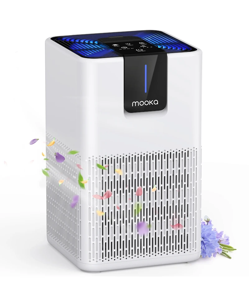 Air Purifiers for Room to 1250 Ft²,for Pets Dust Smoke,with 15dB Quiet Sleep Mode for Bedroom ,White