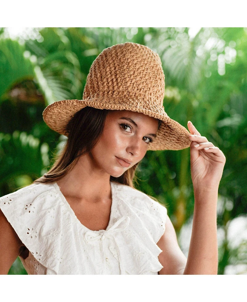 Brunna.co The Nina Raffia Hat In Beige