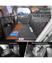 Cozito Waterproof Dog Car Seat Cover for Back Seat, 54 x 24 in, 600D Heavy-Duty Protection for Cars