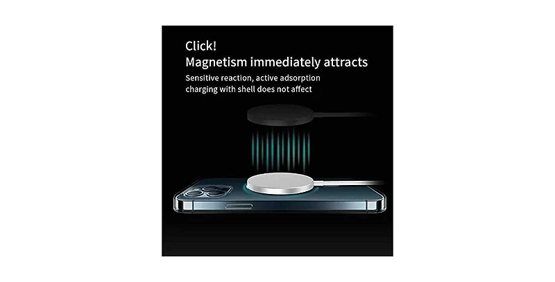 Risokeys Magnetic Wireless Charger | 15W Magnetic Charging Pad with Built-in 3-Foot Usb-c Cable for Charging iPhone 12/12 Pro / 12 Pro Max / 12 Mini