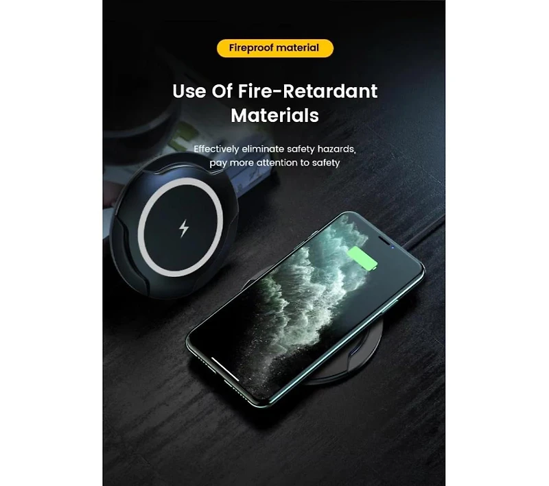 Risokeys Maximum 15W wireless charger, compatible with smartphones and headphones, provides fast charging for mobile phones Apple Huawei phones