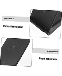 Risokeys 15w fast charging stand dual coil wireless charger, desktop mobile phone vertical wireless charger for desktop vertical and placement, black