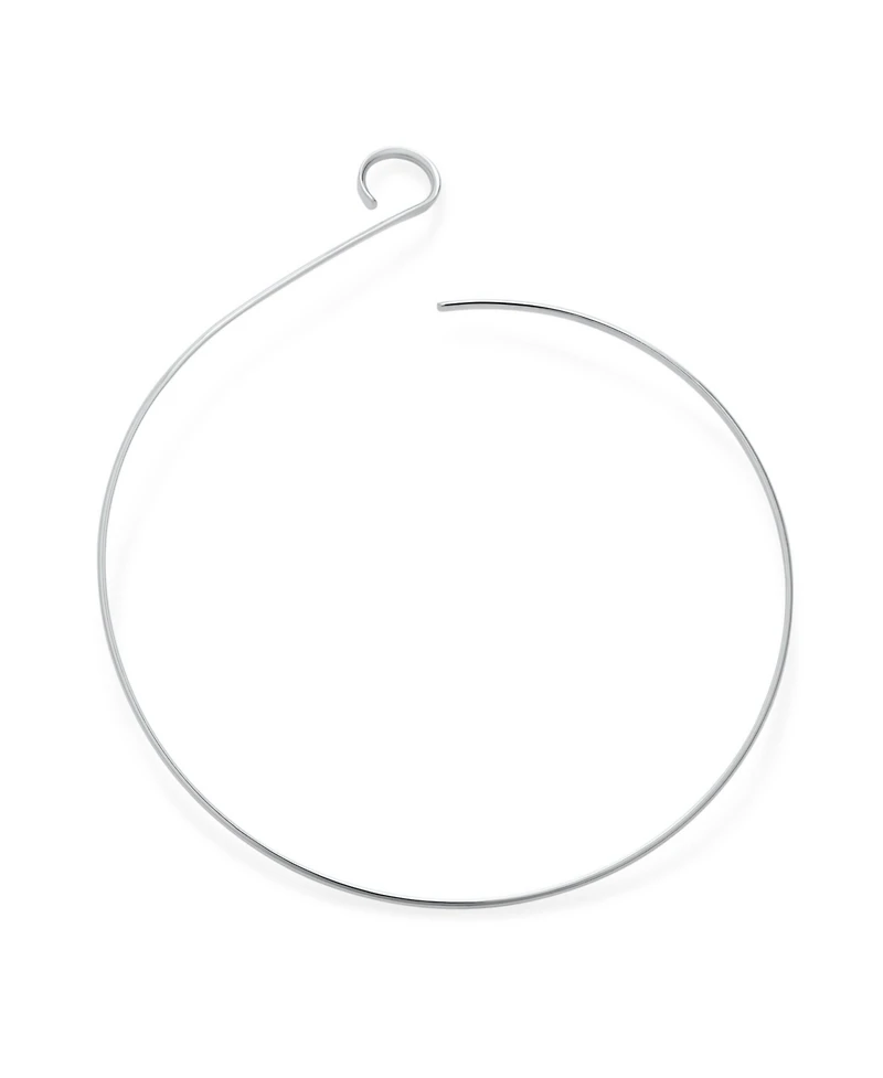 Bling Jewelry Modern S Swirl Geometric Collar Choker Statement Necklace .925 Silver Sterling