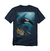 Wild Wings Men's Wildlife Salmon Hunter Orca T Shirt