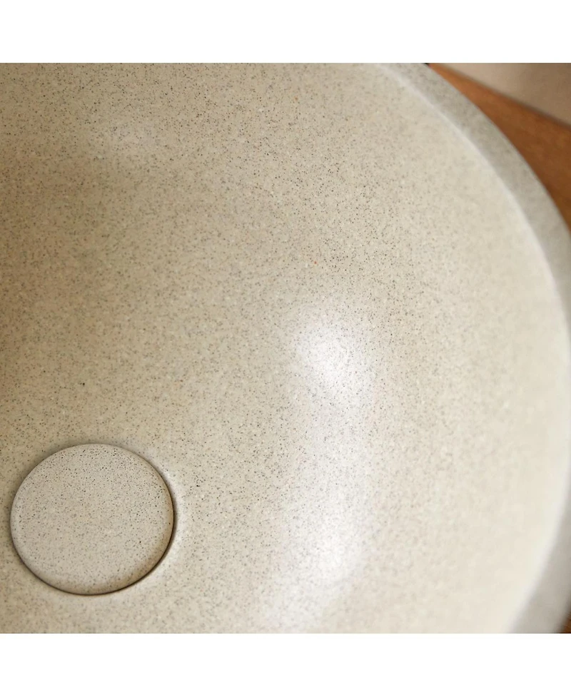 Tikamoon Micha round confetti terrazzo basin