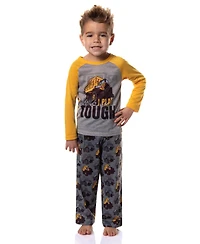 Tonka Toddler Boys Dump Truck I Play Tough 2 Piece Long Sleeve Raglan Pajama Set