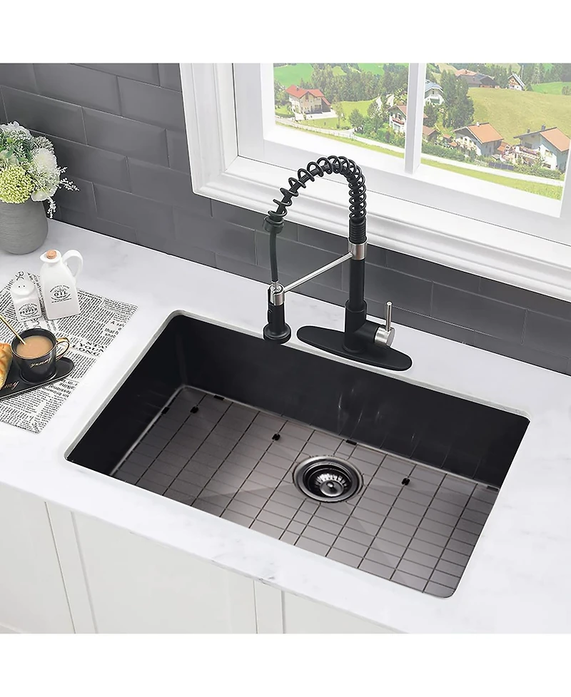 flynama 30x18inch Undermount 18 Gauge Stainless Steel Kitchen Sink