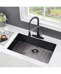 flynama 30x18inch Undermount 18 Gauge Stainless Steel Kitchen Sink
