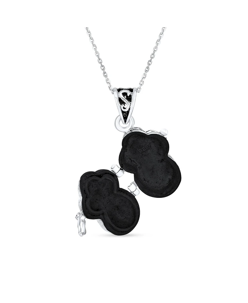 Bling Jewelry Religious Cross Prayer Box Locket Pendant Momenta Holder Sterling Silver