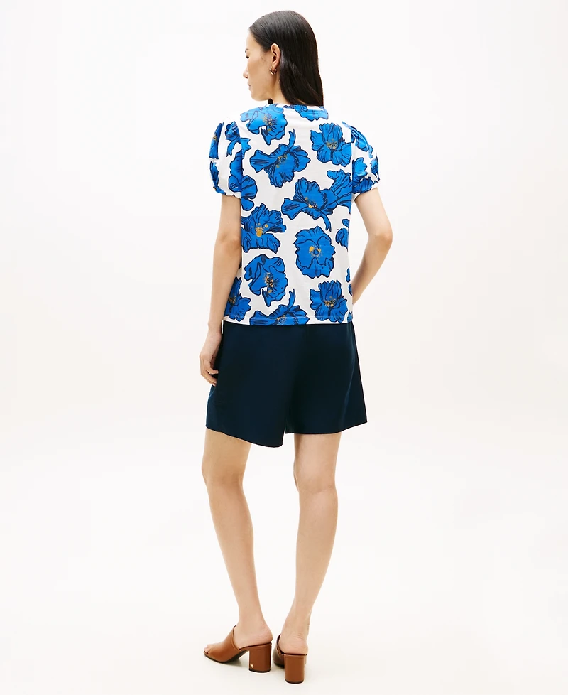 Tommy Hilfiger Women's Printed Crewneck Top